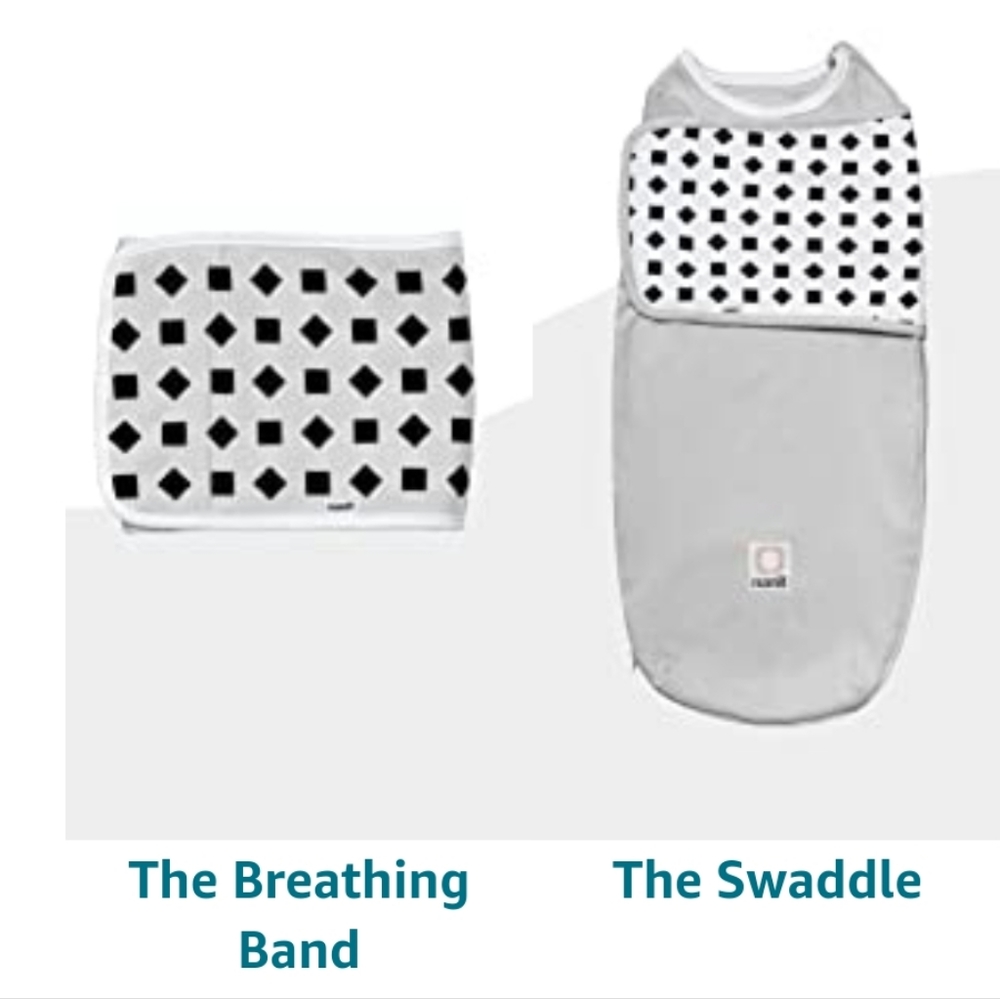 Nanit Breathing Wear Starter Pack – 100% Cotton Swaddle & Breathing Band - Picture 12 of 16